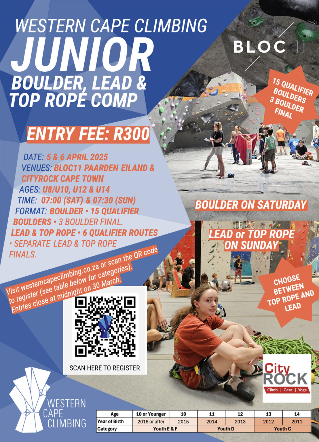 WCC - Junior Boulder, Lead & Top Rope Comp | GoodBETA